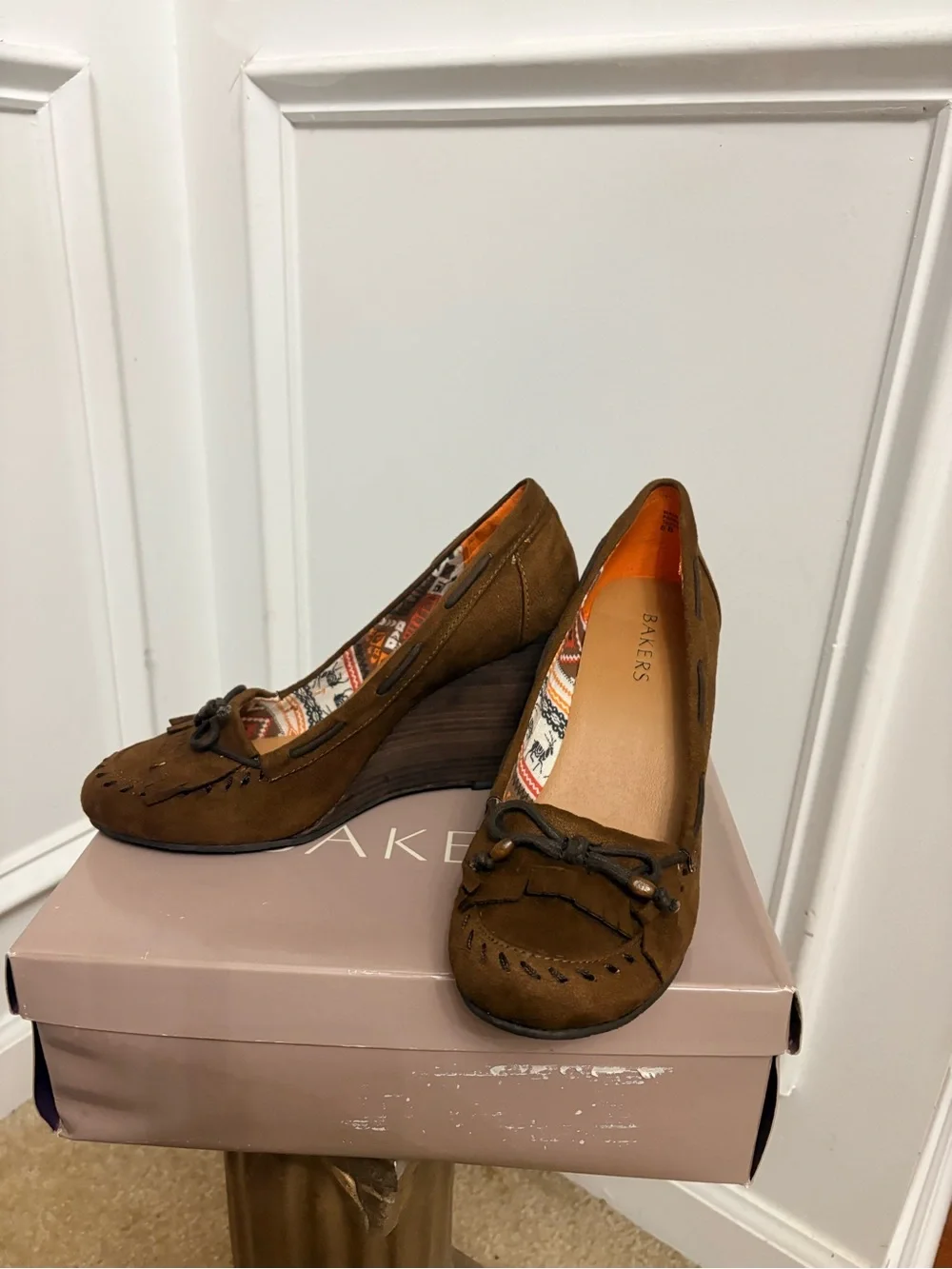 Bakers suede wedge